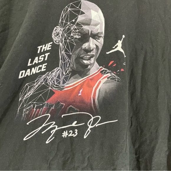 Vintage 2000s Michael Jordan T-shirt black XXL Save the last dance 100% cotton - Picture 3 of 5